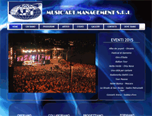 Tablet Screenshot of musicartmanagement.it